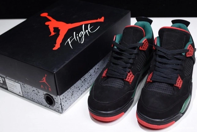 Cheap 4 GUCC AQ3816-063 Jordan Red Air NRG Black Green-Varsity Gorge 0729